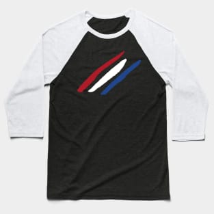 Netherlands Flag Baseball T-Shirt